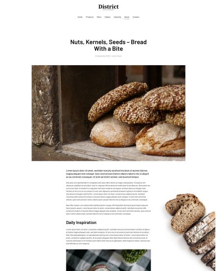 District Joomla template Post Layout