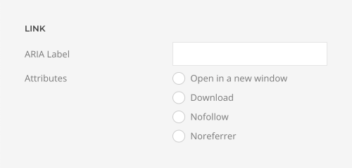 Social link attributes