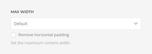 Max width