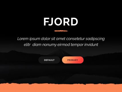 Fjord Joomla Template Black Orange Style