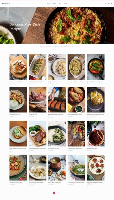 Kitchen Daily Joomla Template Index Layout