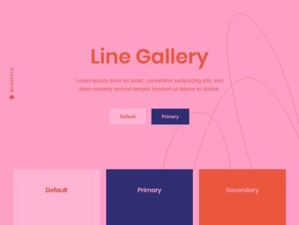 Line Gallery Joomla Template Colored Blue Style