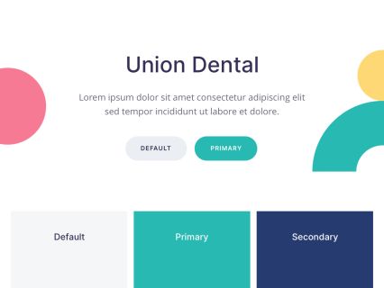 Union Dental Joomla Template White Turquoise Style