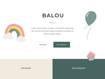 Balou WordPress Theme White Beige Style