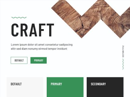 Craft WordPress Theme White Green Style
