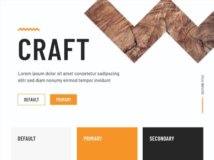 Craft WordPress Theme White Orange Style