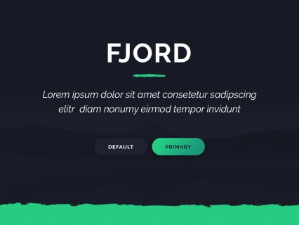 Fjord WordPress Theme Dark Green Style