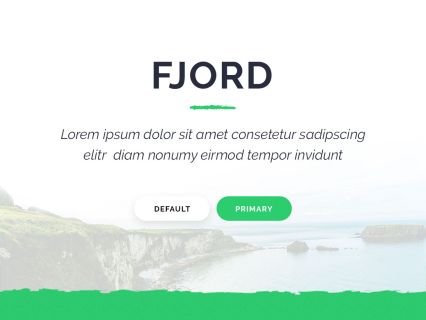Fjord WordPress Theme White Green Style