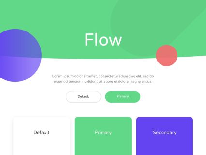 Flow WordPress Theme White Green Style