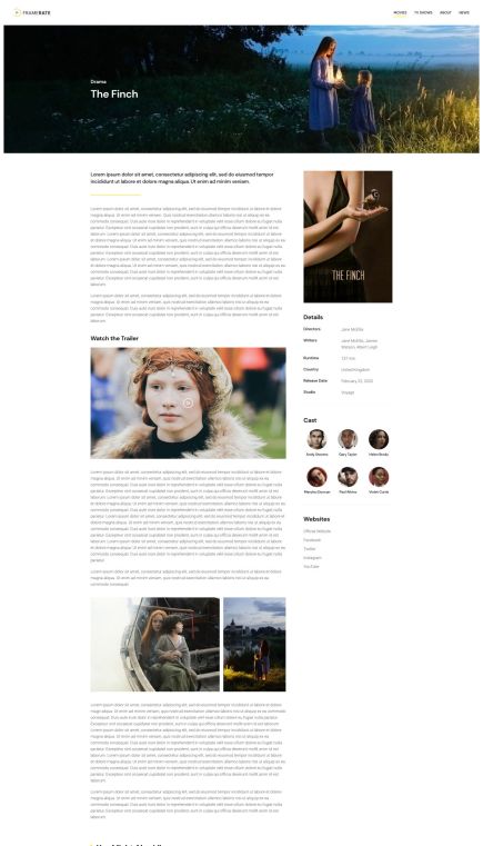 Framerate WordPress Theme Post Custom Layout
