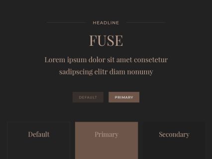 Fuse WordPress Theme Dark Brown Style