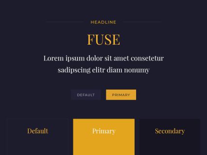 Fuse WordPress Theme Dark Yellow Style