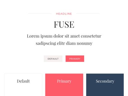 Fuse WordPress Theme White Red Style