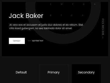 Jack Baker WordPress Theme Black Red Style