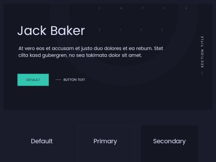 Jack Baker WordPress Theme Dark Turquoise Style
