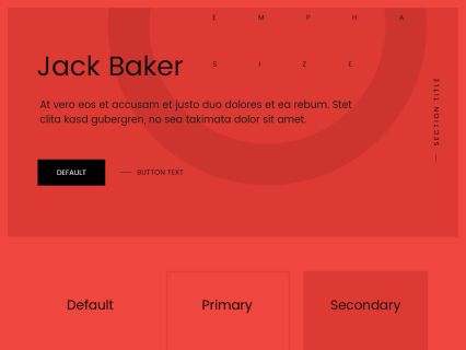 Jack Baker WordPress Theme Red Black Style