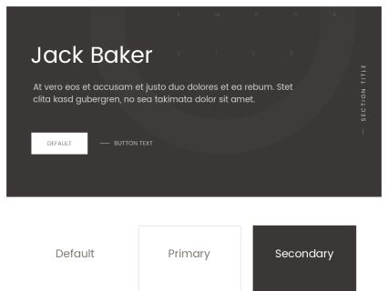 Jack Baker WordPress Theme White Brown Style