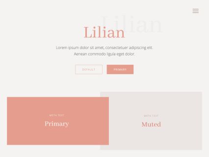 Lilian WordPress Theme Light Salmon Style