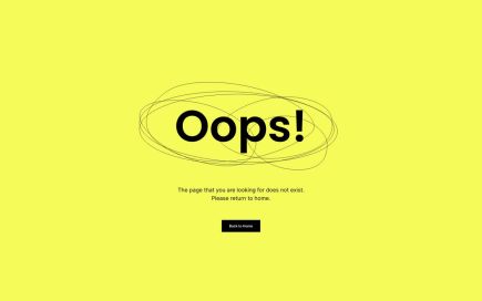 Line Gallery WordPress Theme Error 404 Layout
