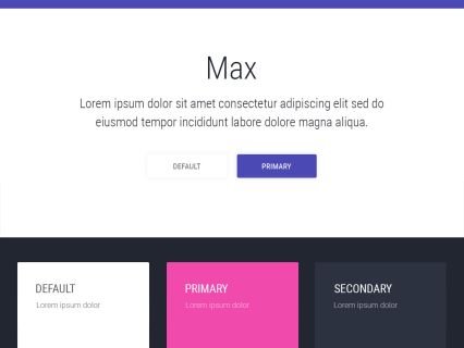 Max WordPress Theme White Purple Style