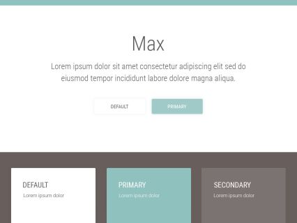 Max WordPress Theme White Turquoise Style