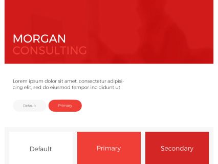 Morgan Consulting WordPress Theme White Red Style