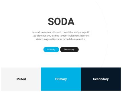 Soda WordPress Theme White Blue Style