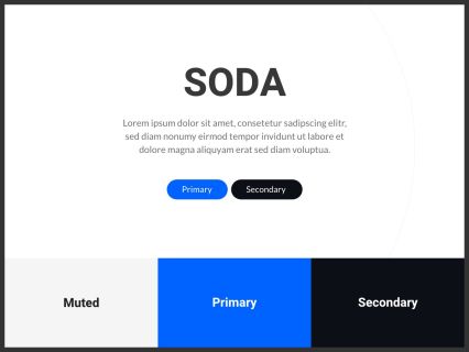 Soda WordPress Theme White Darkblue Style