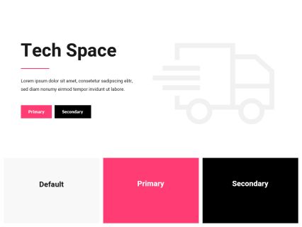 Tech Space WordPress Theme White Pink Style