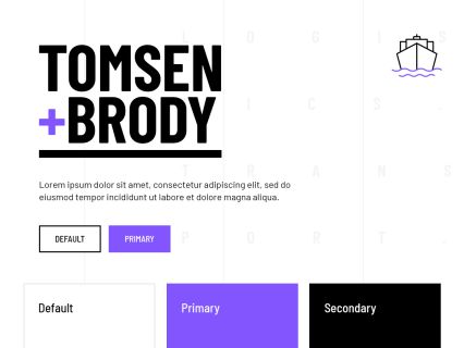 Tomsen Brody WordPress Theme White Purple Style
