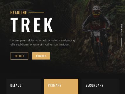Trek WordPress Theme Black Beige Style