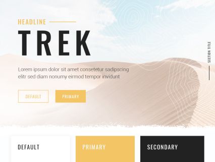 Trek WordPress Theme White Lightyellow Style