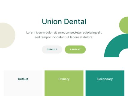 Union Dental WordPress Theme White Green Style