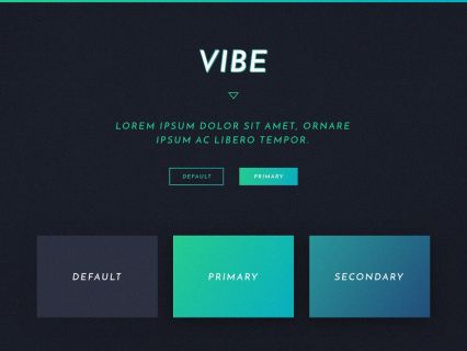 Vibe WordPress Theme Dark Turquoise Style
