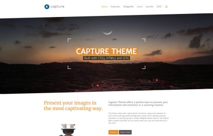 Capture WordPress Theme Volcano Style