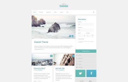 Everest WordPress Theme Turquoise Style