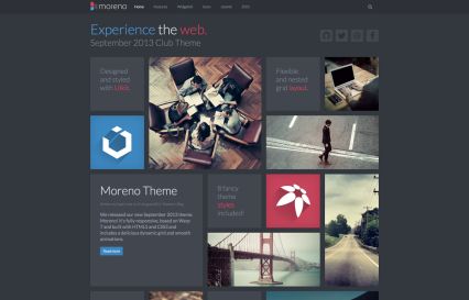 Moreno WordPress Theme Blue Style