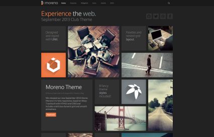 Moreno WordPress Theme Orange Style