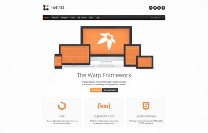 Nano 3 WordPress Theme Orange Style