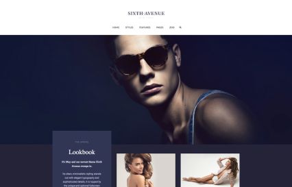 Sixth Avenue WordPress Theme Azure Style