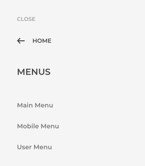 Menu manager