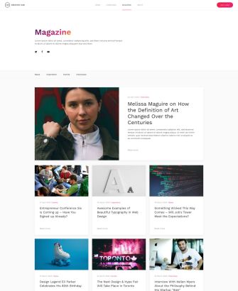Creative Hub Post Index Layout