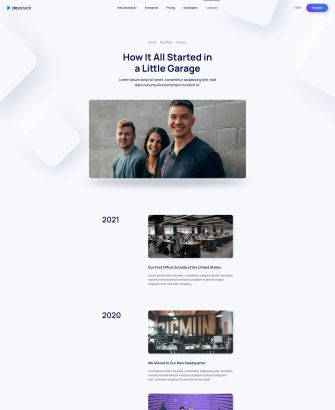 Our Story Layout