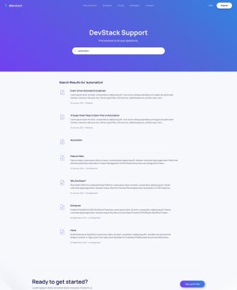 Search Layout