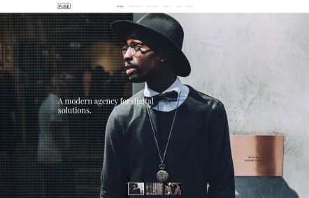 Fuse Joomla template Home Page in Default Style