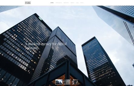 Fuse Joomla template Home Page in White Red Style
