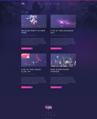 Vibe Post Index Layout