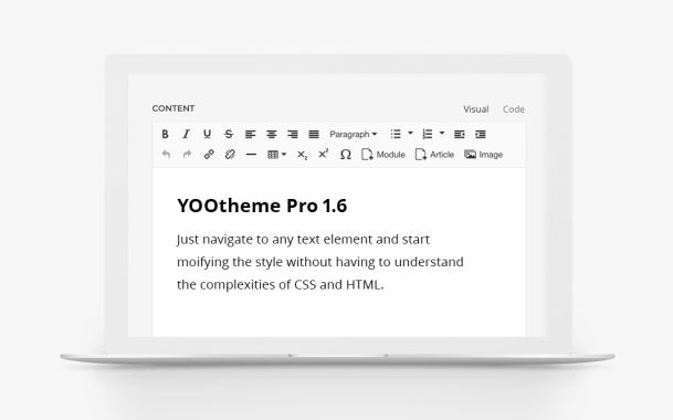 YOOtheme Pro 1.6 – WYSIWYG editor support and new elements