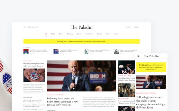 Paladin – A Newspaper Theme Package for YOOtheme Pro