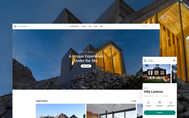 Design Escapes – A Vacation Rental Theme Package for YOOtheme Pro